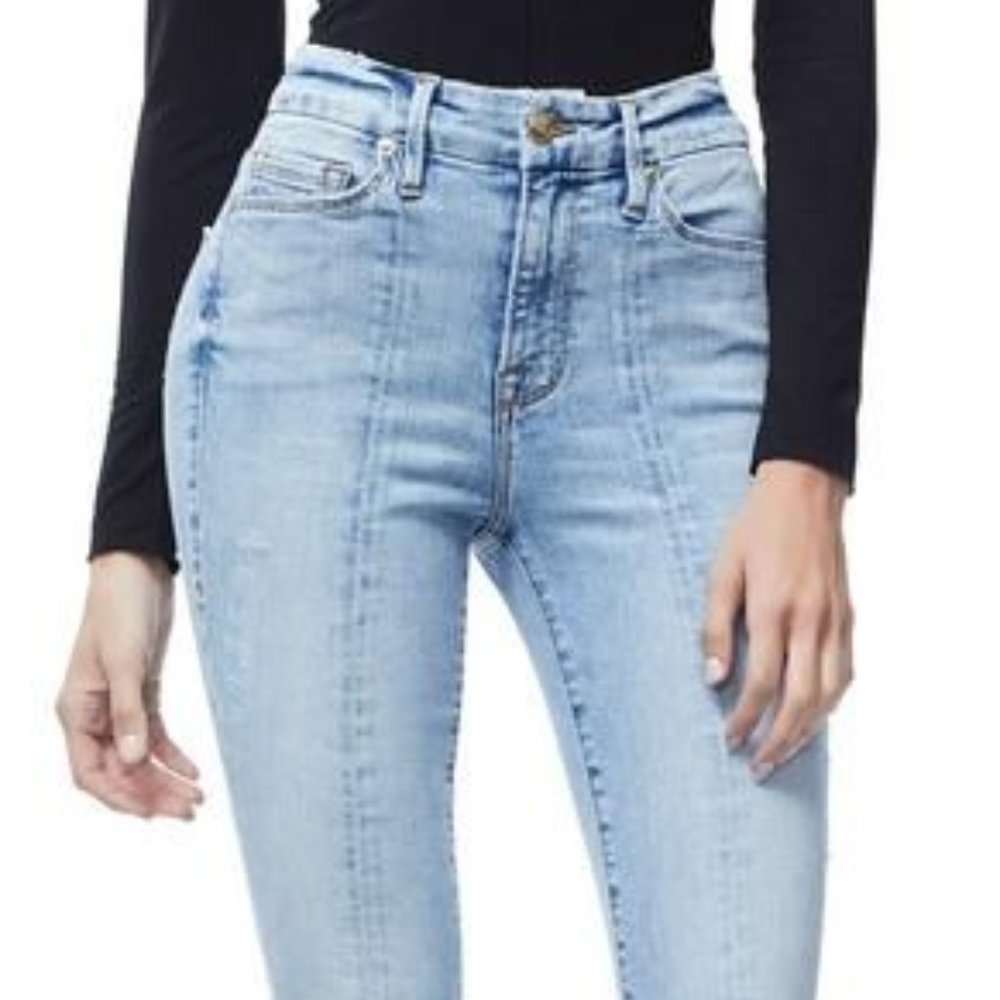 Good American Light Blue Ankle Jeans